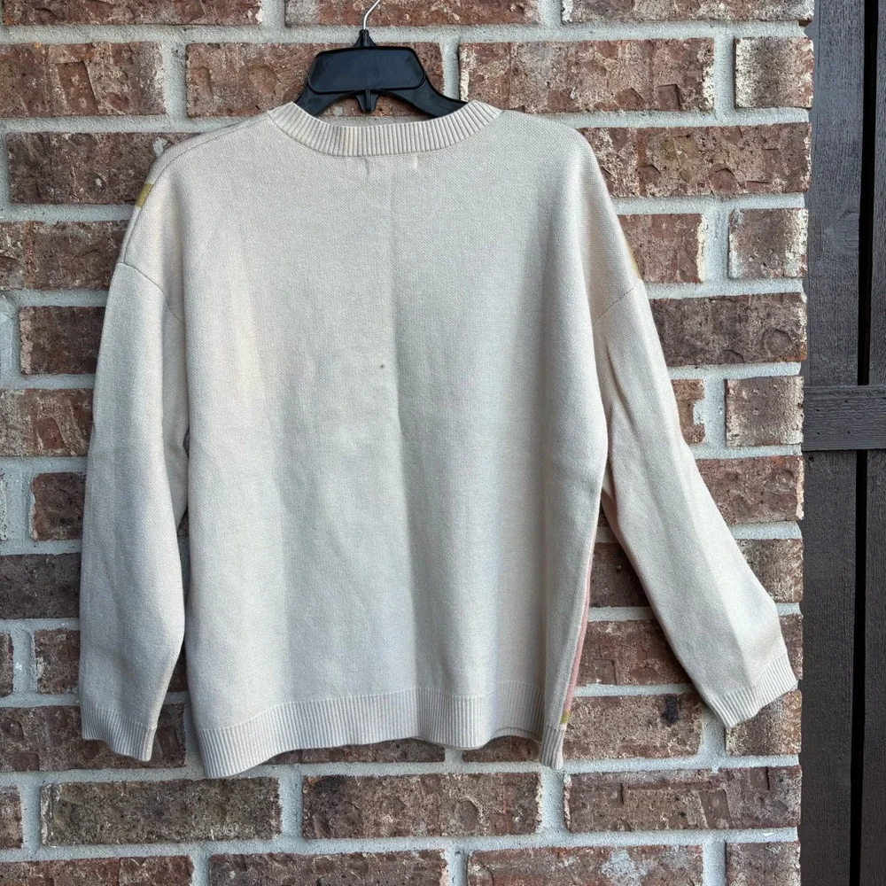 Altar'd State Sunrise Sweater - Pink and Cream